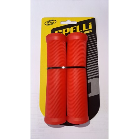 Грипсы Spelli SBG-6703L красные