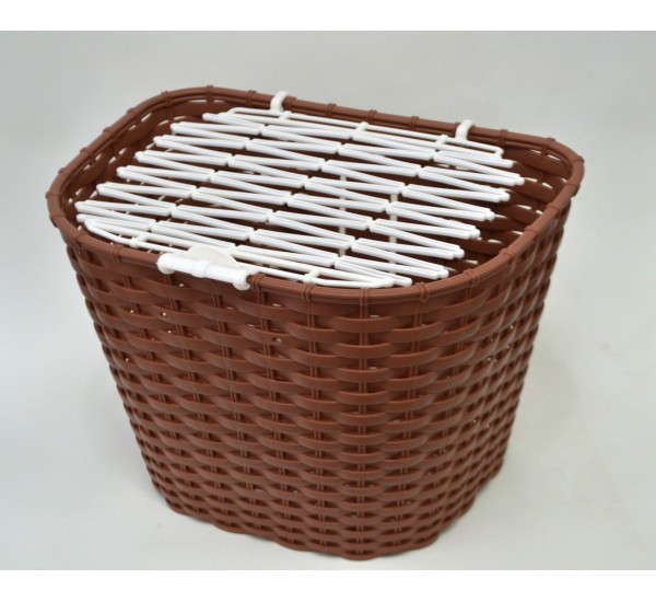 Корзина с крышкой Пластик  корич,VERONA 